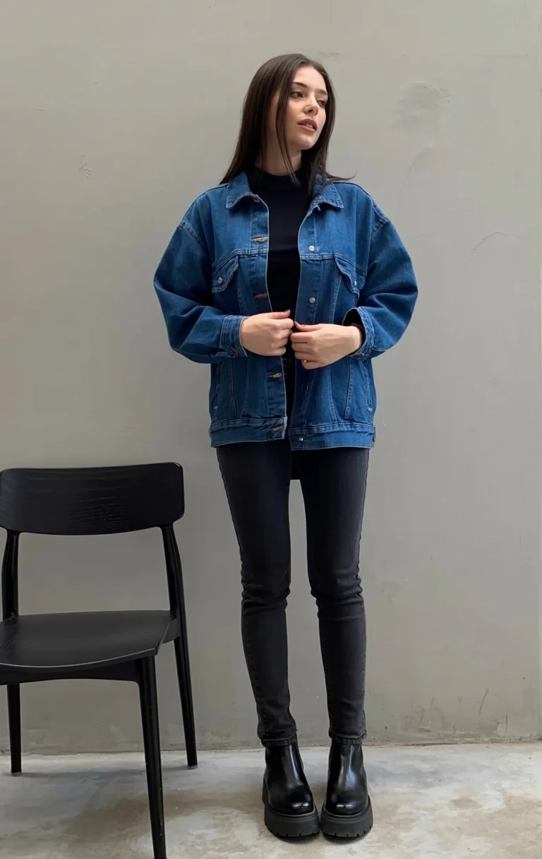 fall outfits with leggings 2026 Oversized Denim for Everyday Confidence