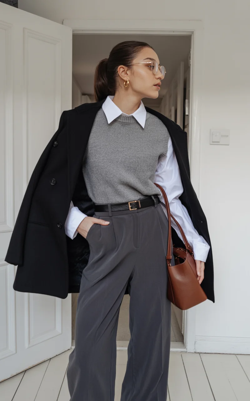 fall smart casual work outfits Layered essentials for polished everyday elegance