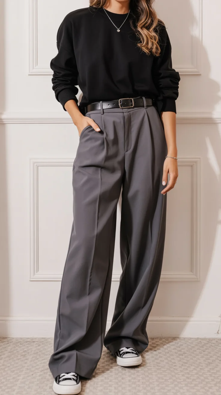 fall smart casual work outfits Relaxed tailoring that redefines office comfort