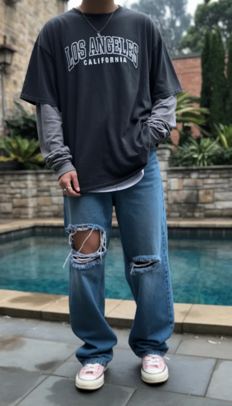 fall streatwear fashion 2026 Layered Graphic Tees Bring Back the 90s Spirit