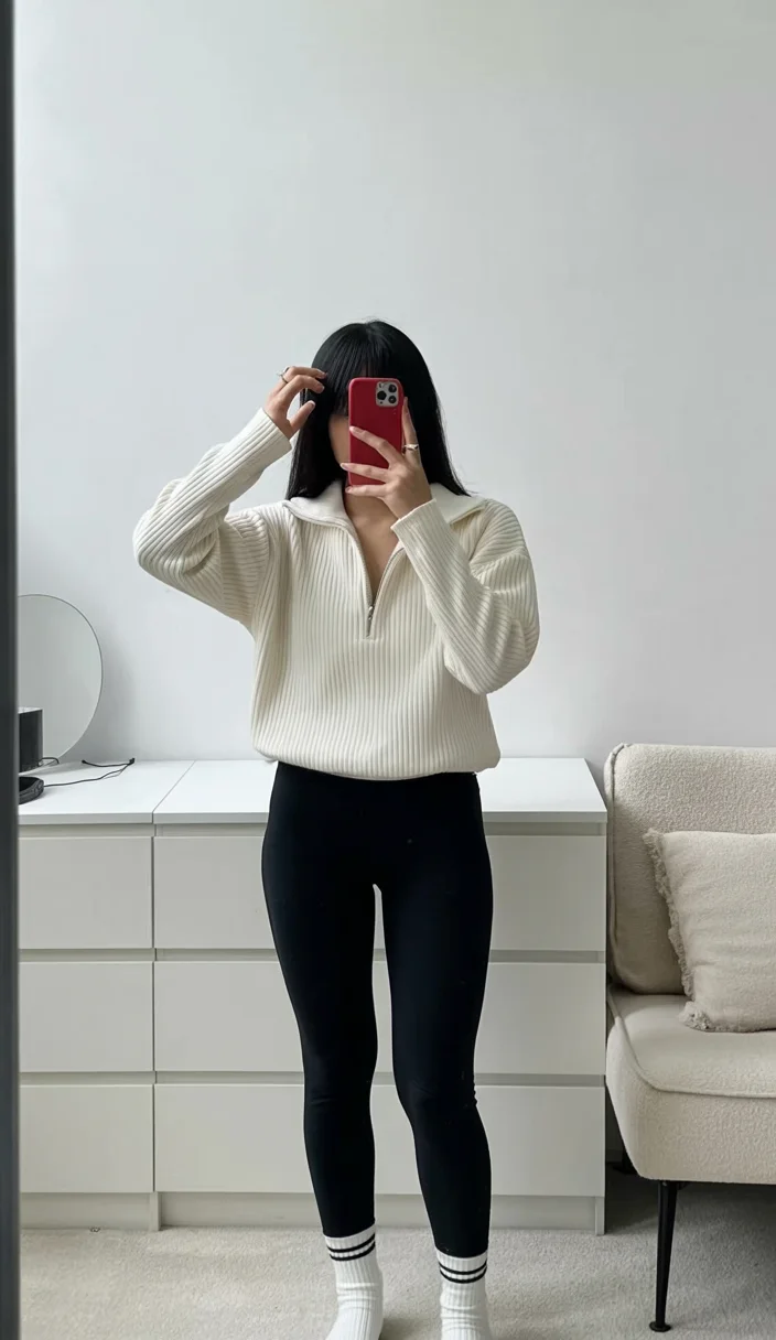 fall streatwear fashion 2026 Cozy Half Zip Knitwear for Everyday Comfort