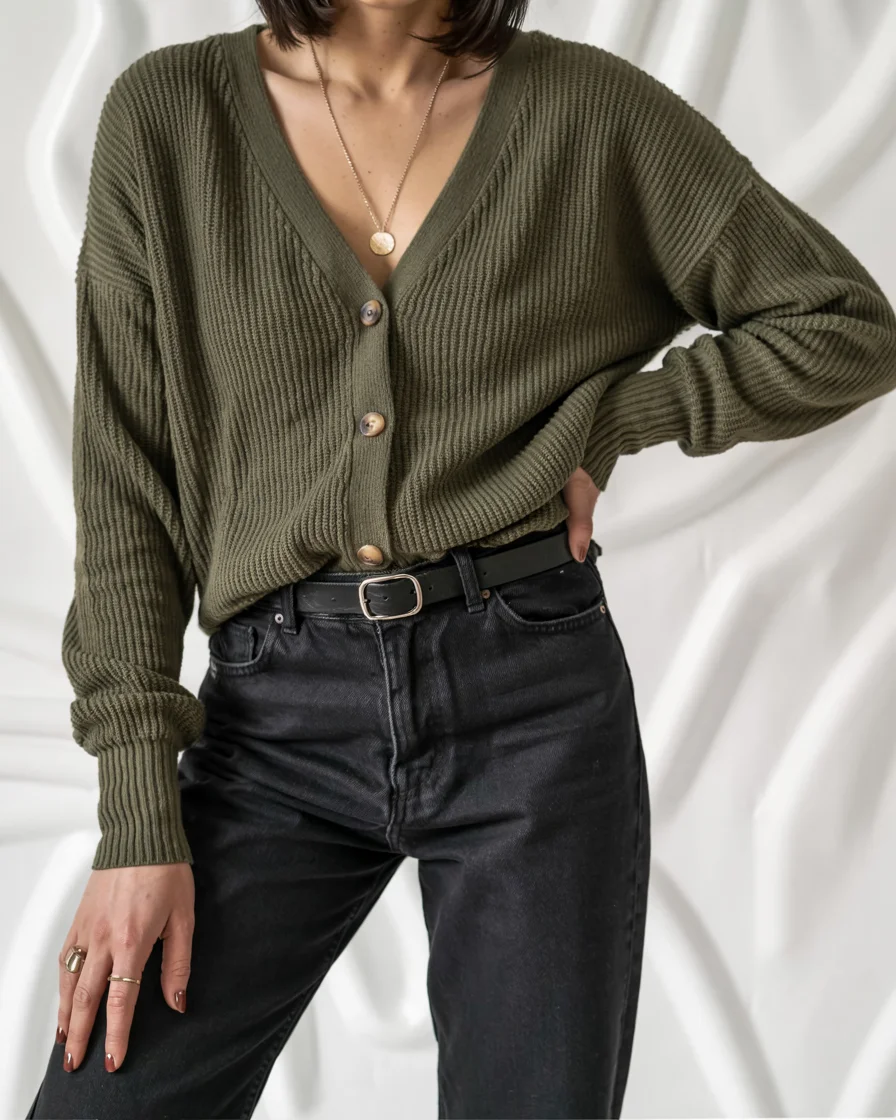 fall streetwear outfits NYC 2026 Olive Green And Black For Downtown Confidence