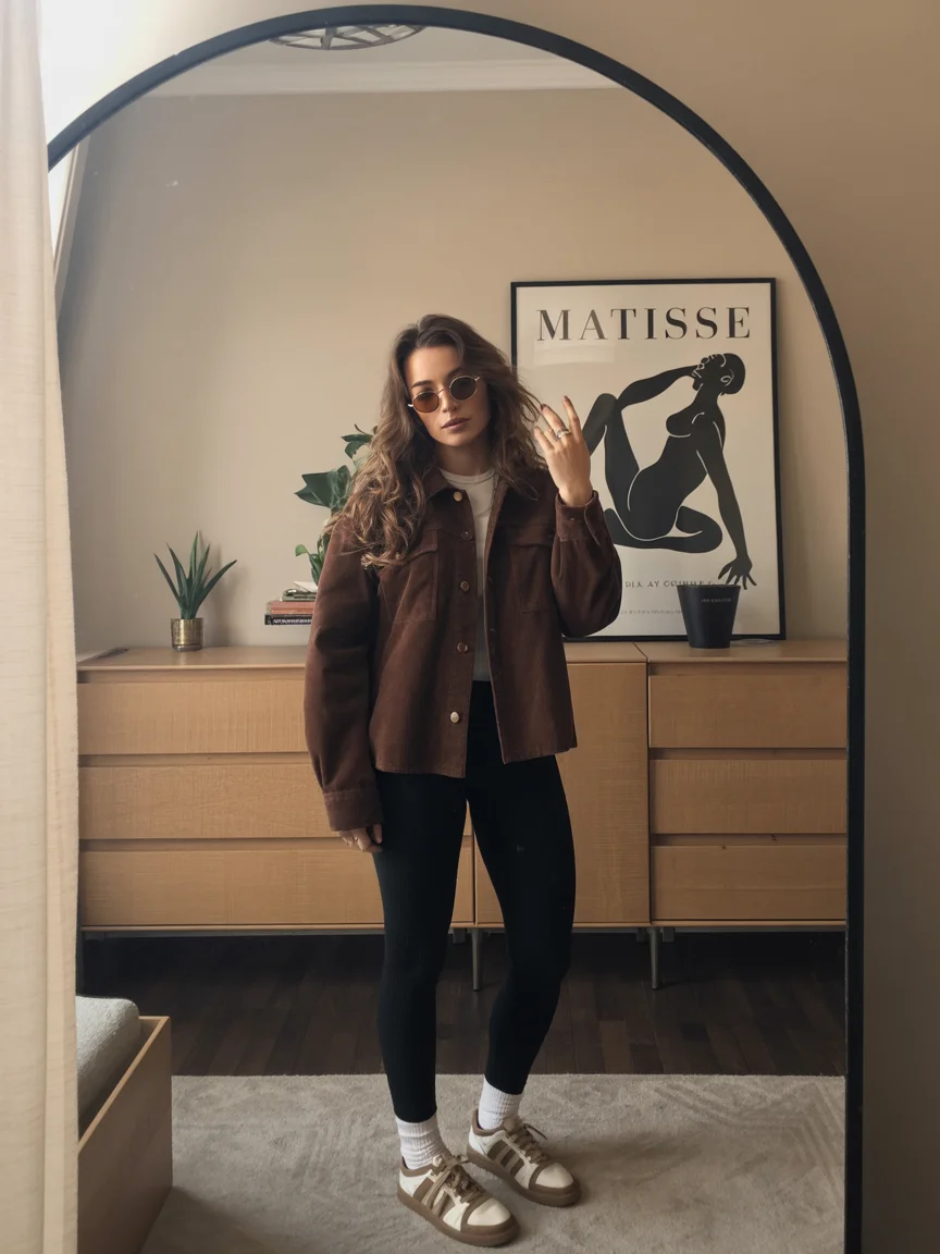 fall travel outfits with sneakers 2026 The Coffee Run Look That Feels Effortlessly Cool