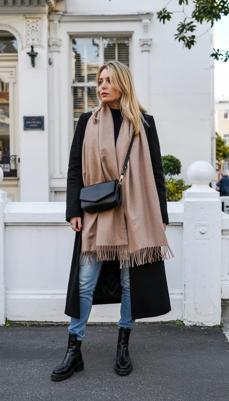 fall travel wardrobe for women The Scarf That Changes Everything