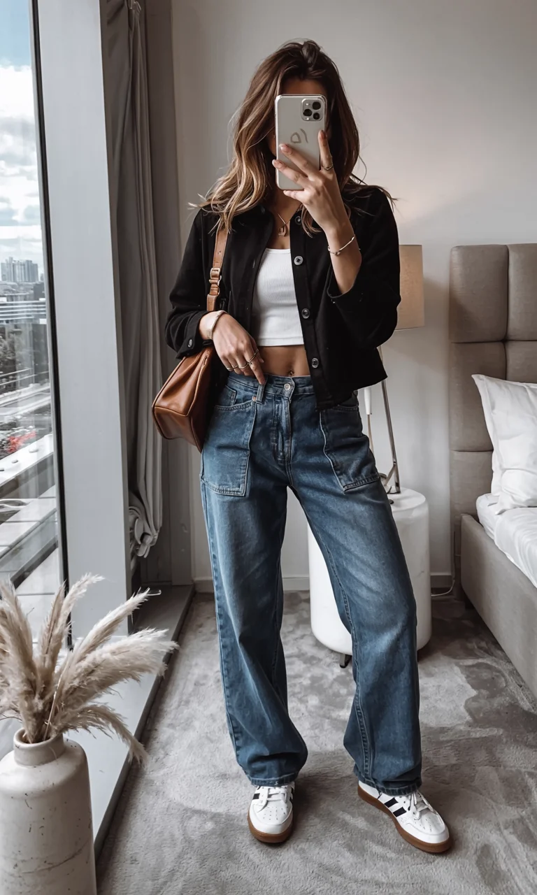 fall travel wardrobe for women Casual Layers for Hotel to City Exploring