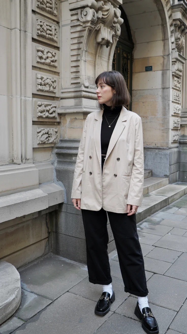 fall work outfits 2026 neutral blazer styling for timeless business casual dressing