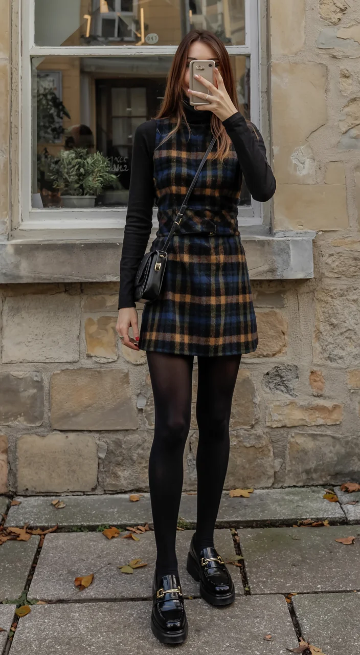 fall work outfits 2026 plaid layers that capture the spirit of fall