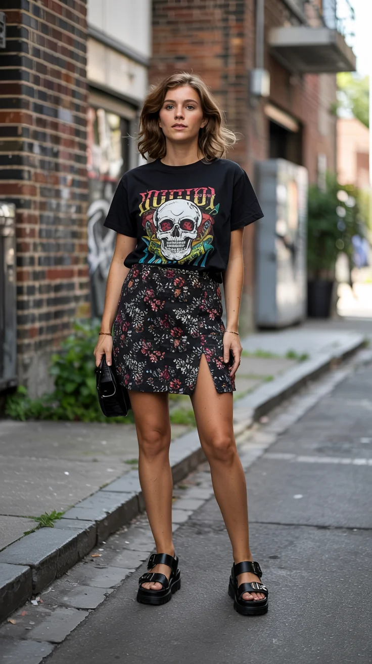 fashion trends 2026 july Rock Inspired Florals for Modern Street Style