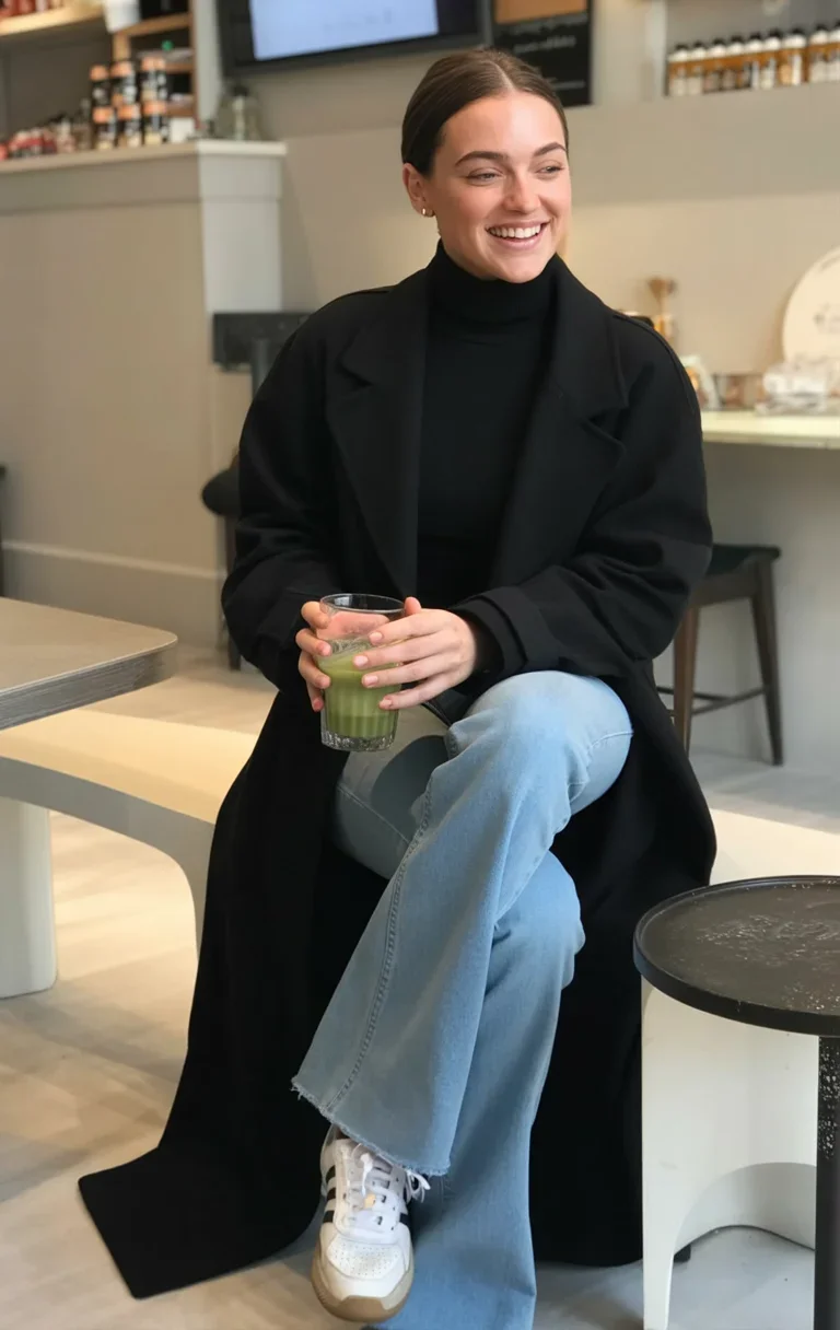 modest fall fashion outfits 2026 Black Satin and Cream Knits for Effortless Elegance