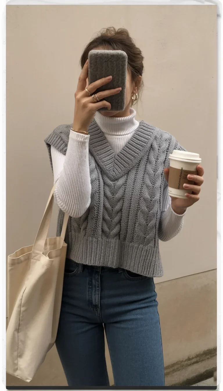 modest fall fashion outfits 2026 Cozy Cable Knit Details With a Modern Touch