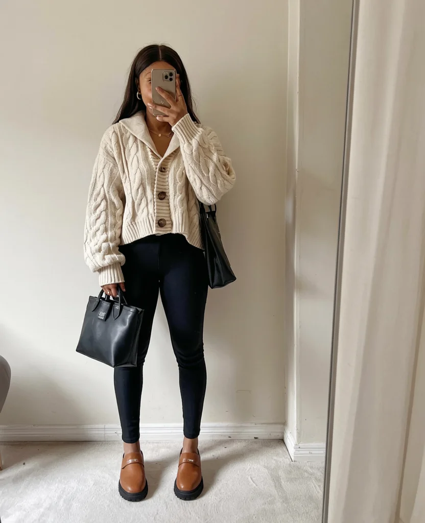 nice fall outfits for black women 2026 Cozy Knitwear And Leggings For Effortless Comfort