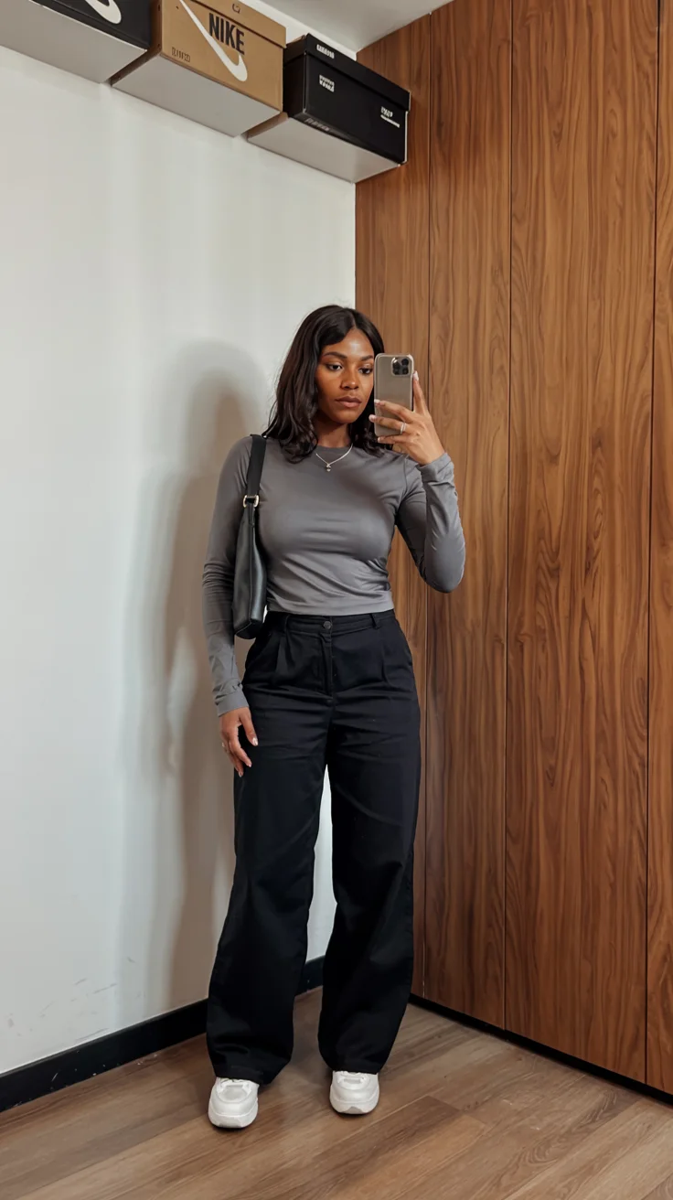 nice fall outfits for black women 2026 Business Casual Minimalism Done Right