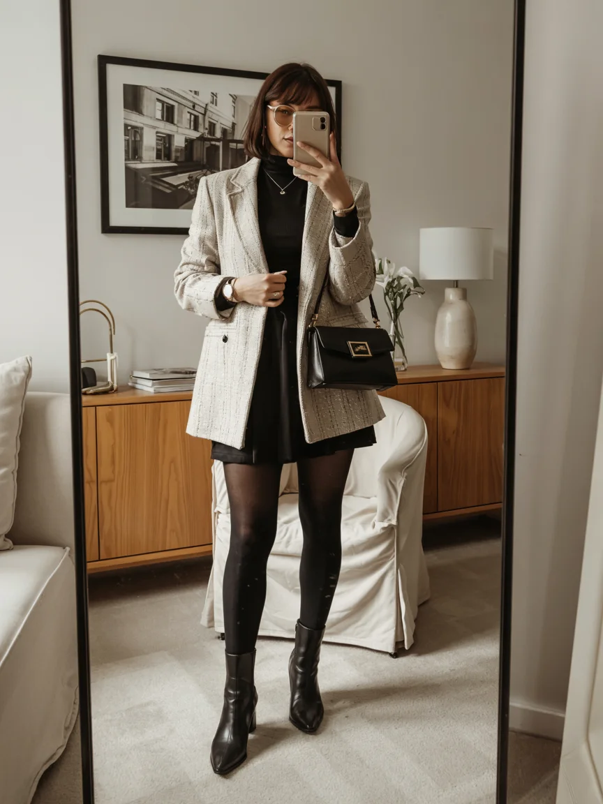 nightout fall outfits going out 2026 Tailored Blazer Styling for a Polished Night Out