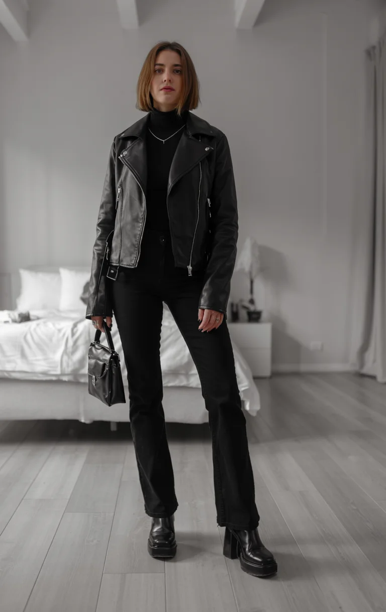 romantic dinner outfits date night fall 2026 Modern Romantic Goth in All Black