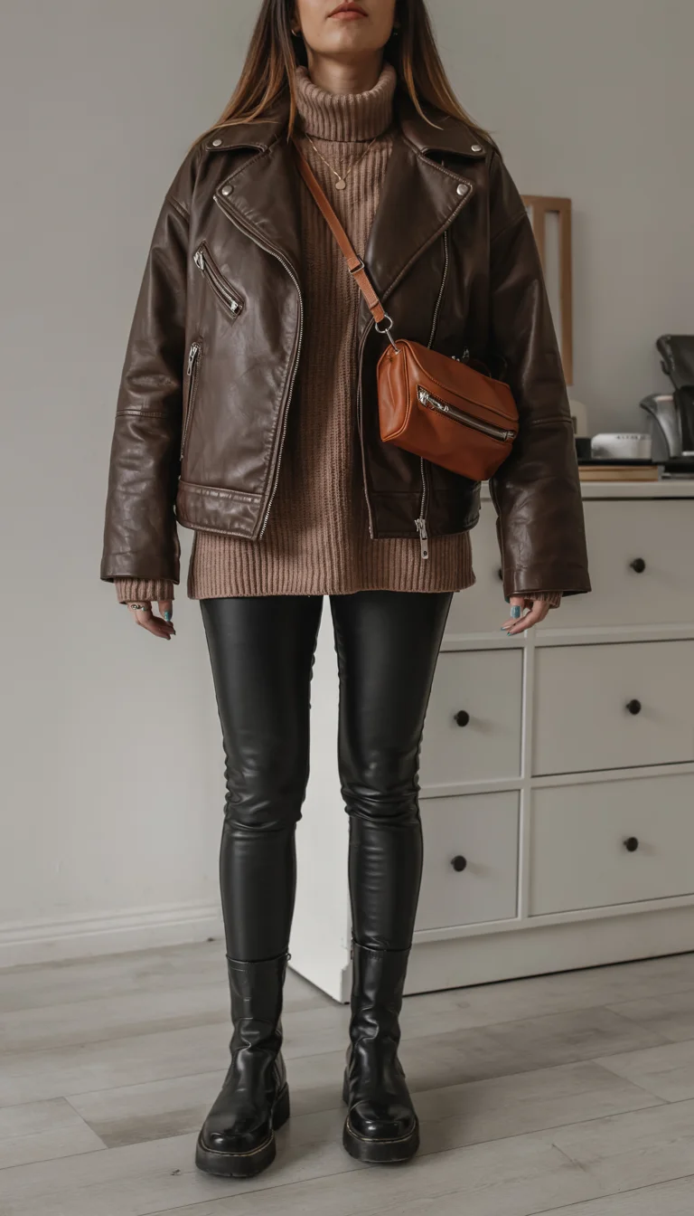 romantic dinner outfits date night fall 2026 Rich Espresso Layers for a Cozy Romantic Evening
