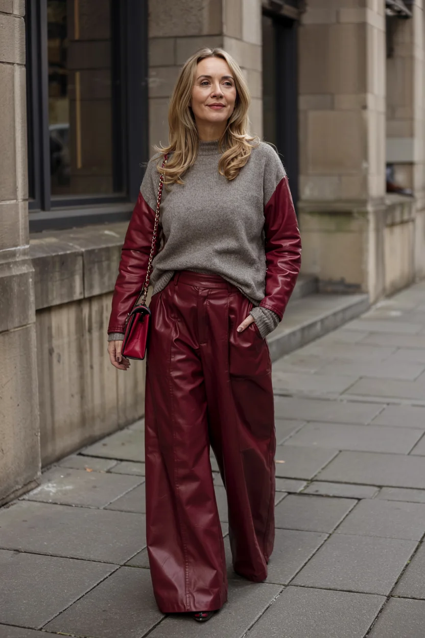 what to wear in fall 2026 over 50 burgundy layers H2