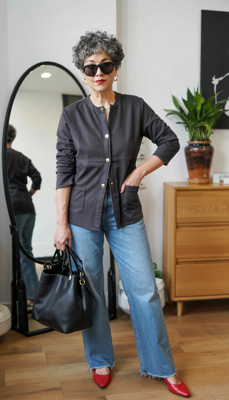 what to wear in fall 2026 over 50 denim layers H2