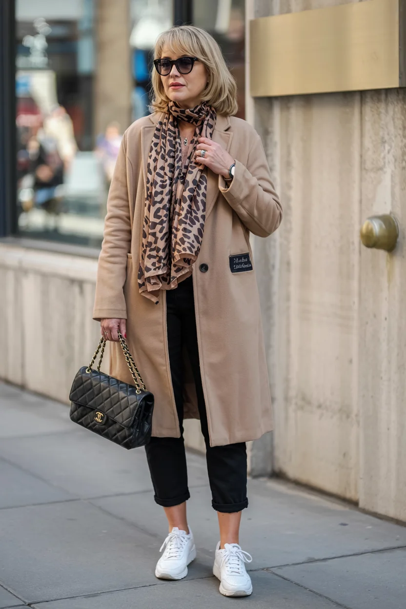 what to wear in fall 2026 over 50 camel coat H2