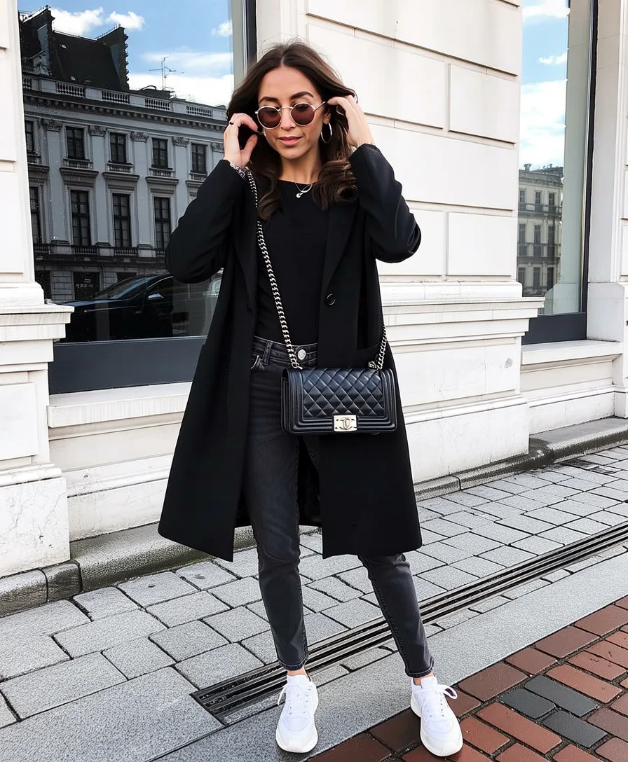 autumn fashion outfits 2026 Classic Black Layers That Always Look Expensive