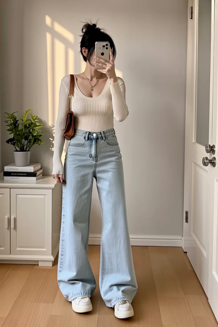 fall long sleeve tops 2026 Minimal Ribbed Neutrals That Never Go Out of Style