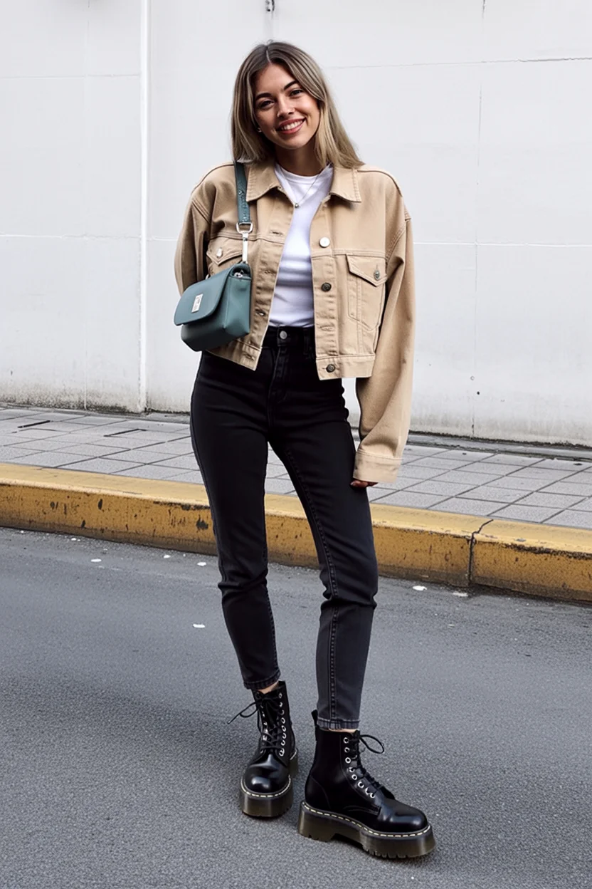 fall outfits with bombers 2026 Beige Bomber Jackets Bring Casual Outfits to Life