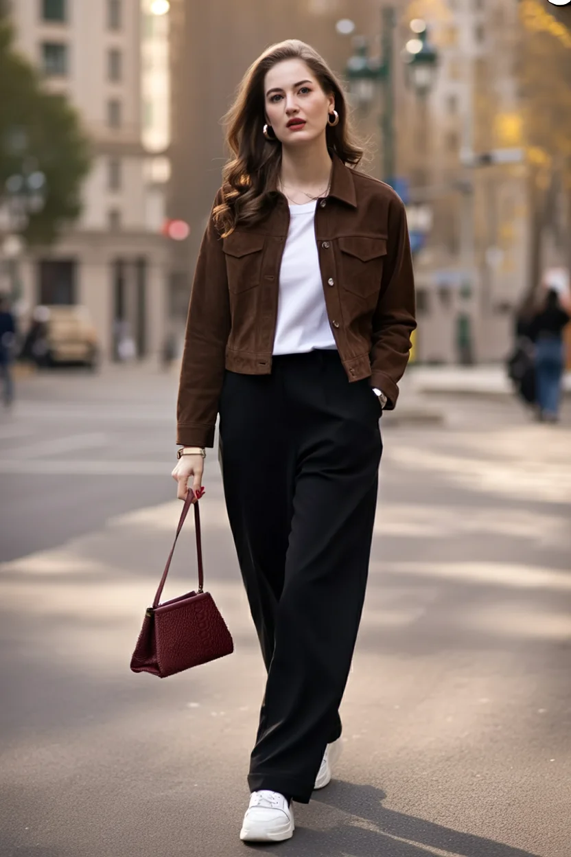 fall outfits with bombers 2026 Chocolate Brown Layers Feel Elegant Without Trying Too Hard