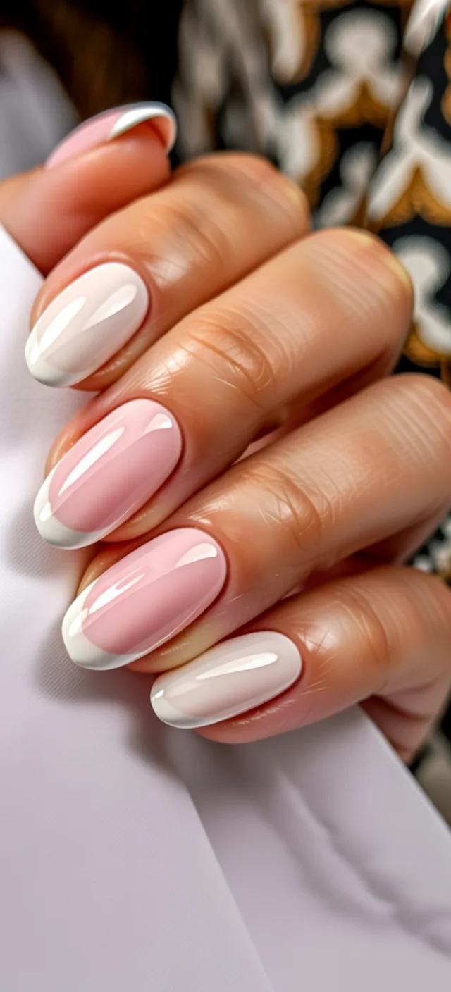 Nail Colors for August 2026 - end of summer Soft Pink French That Never Goes Out of Style
