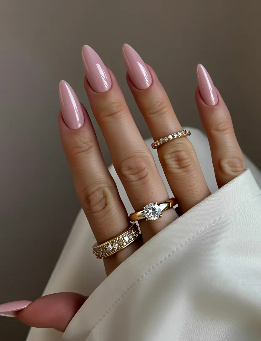 Nail Colors for August 2026 - end of summer Soft Blush Pink For Effortless Everyday Elegance