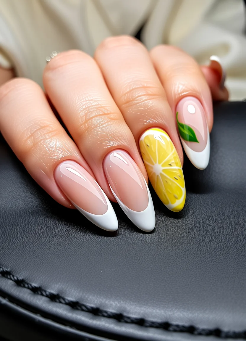 Nail Ideas for August 2026 - End of Summer Lemon French Elegance with a Fresh Seasonal Twist