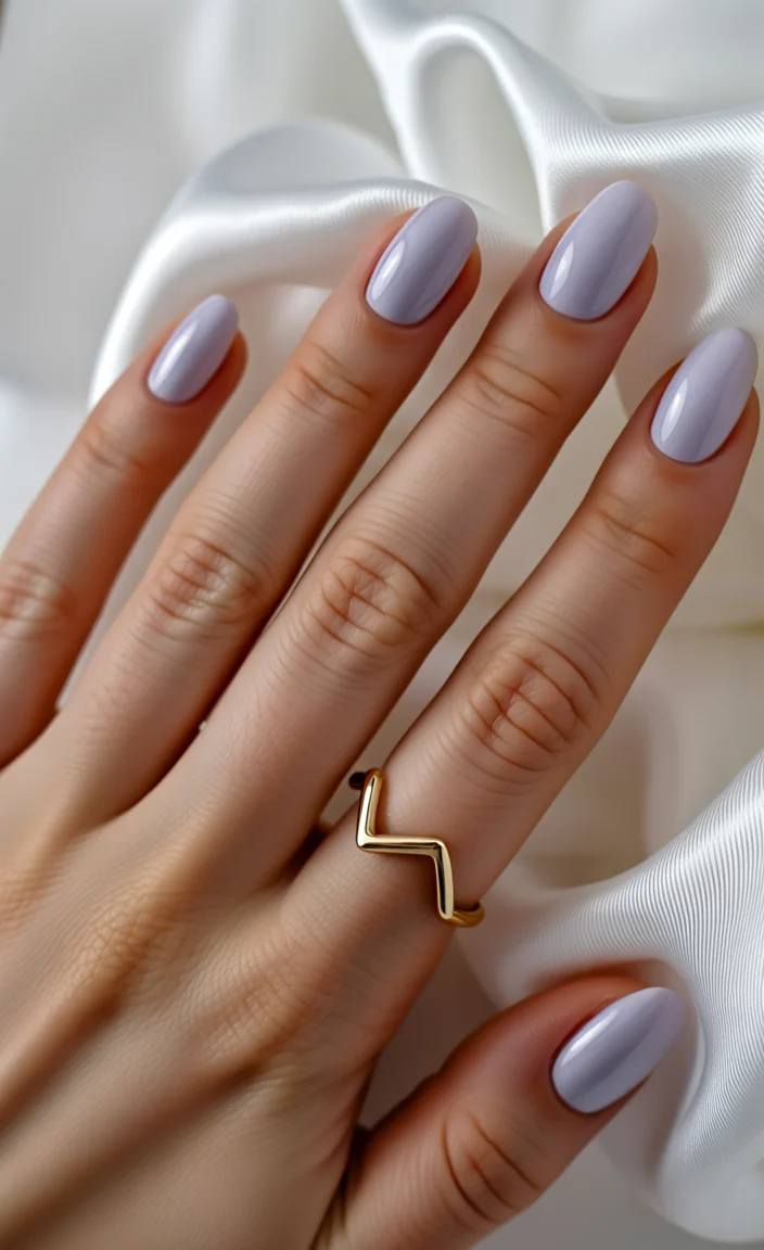 Nail Ideas for August 2026 - End of Summer Dreamy Lavender Minimalism for Everyday Style