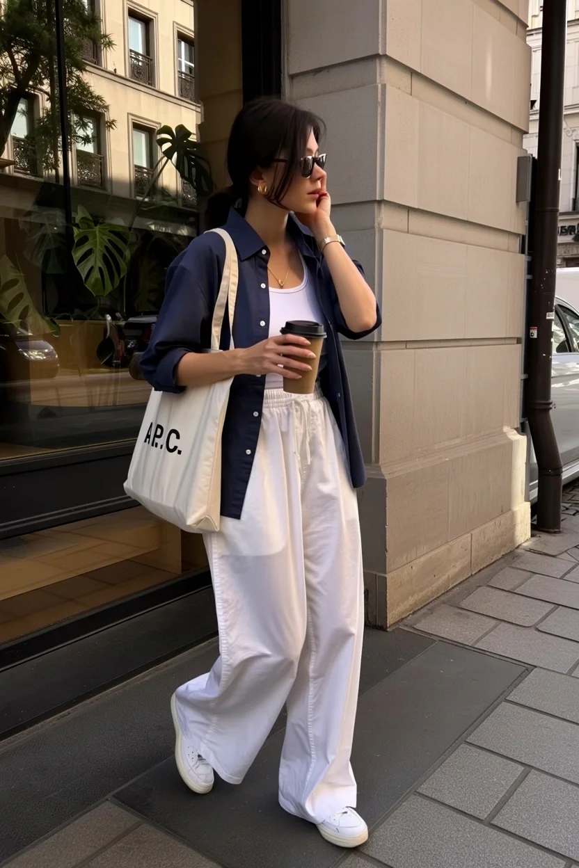 Trendy Outfits for August - End of Summer 2026 Wide Leg Trousers with Relaxed European Elegance