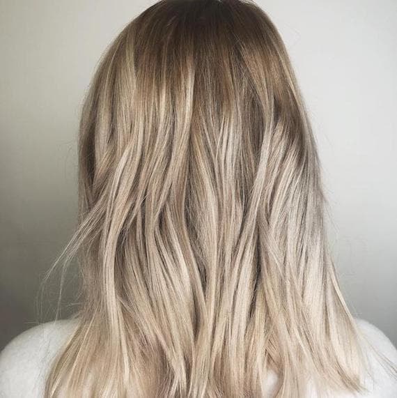 Dark Blonde Base With Seamless Blonde Balayage Dark Blonde Base With Seamless Blonde Balayage — Aesthetic Blonde Hair