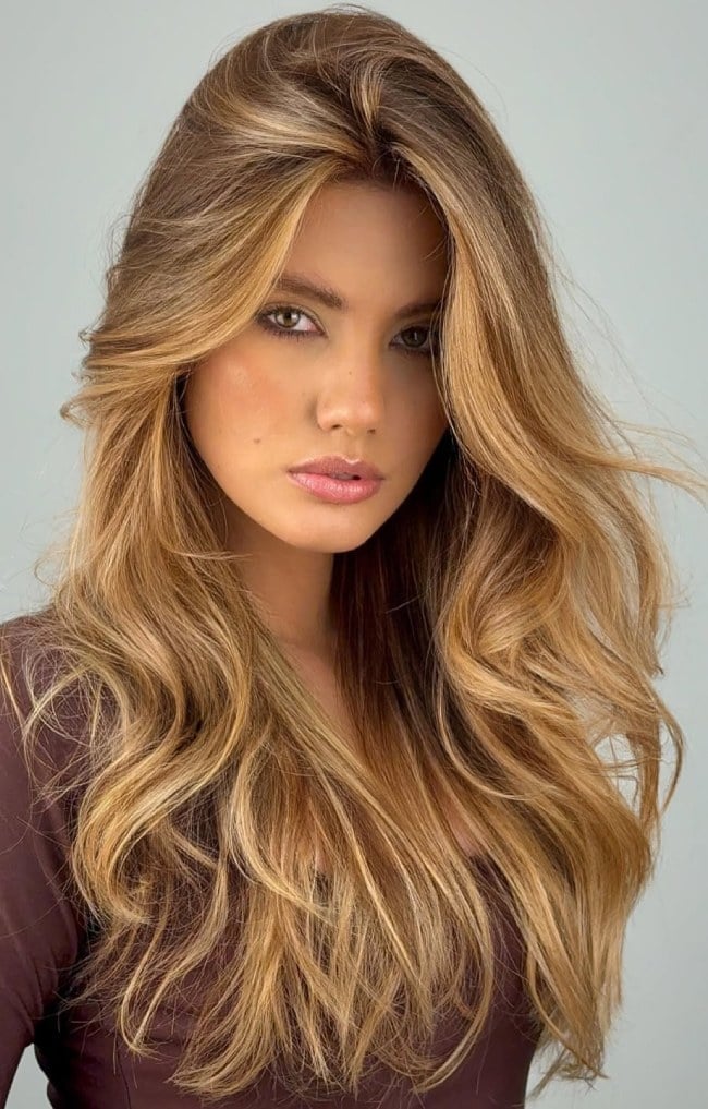 Mid-Back Layered Golden Blonde With Lived-In Highlights — Aesthetic Golden Blonde Hair