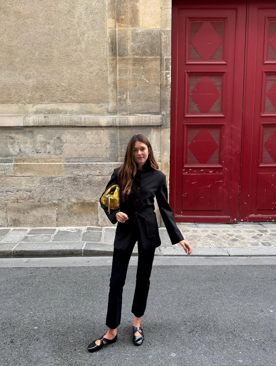 Tailored Blazer Trousers Mary Jane Look Tailored Blazer Trousers Mary Jane Look — Aesthetic Mary Janes Outfit
