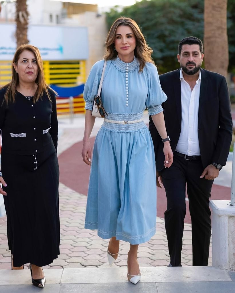 Light Blue Midi Dress with Embroidered Details Light Blue Midi Dress with Embroidered Details — Aesthetic Queen Dress
