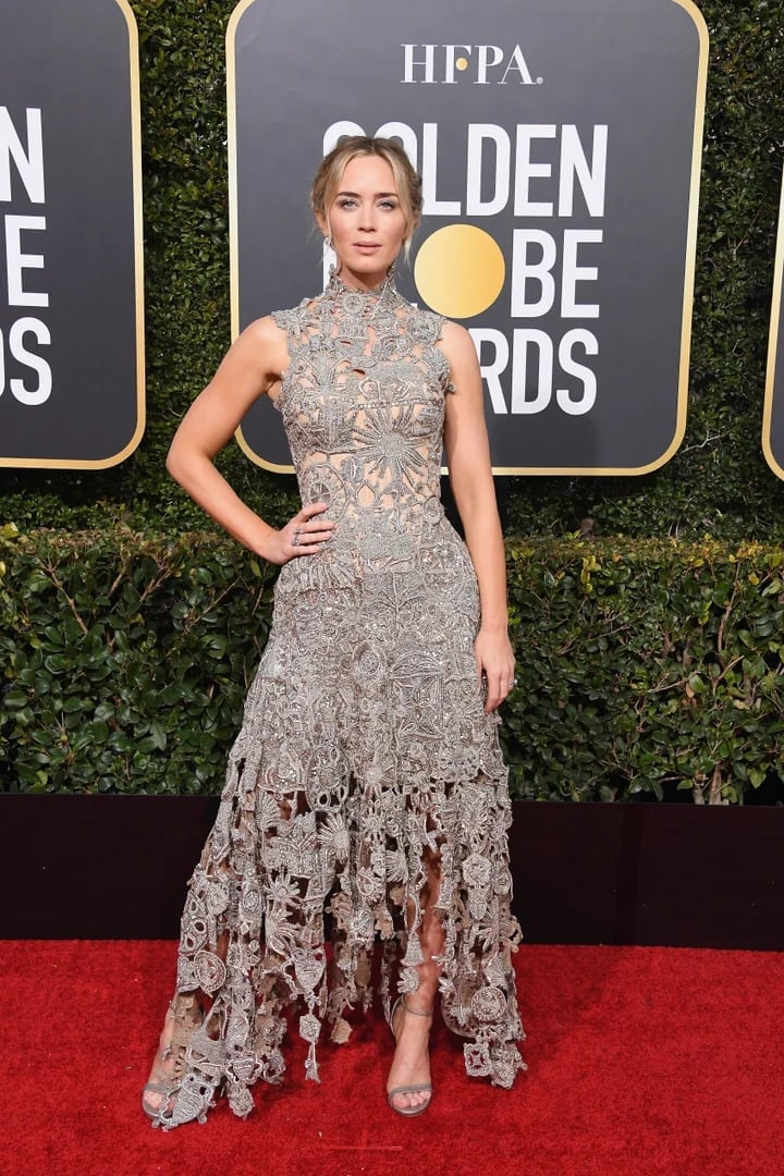 Sleeveless High-Neck Lace Dress With Floor-Length Skirt — Aesthetic Red Carpet Dresses