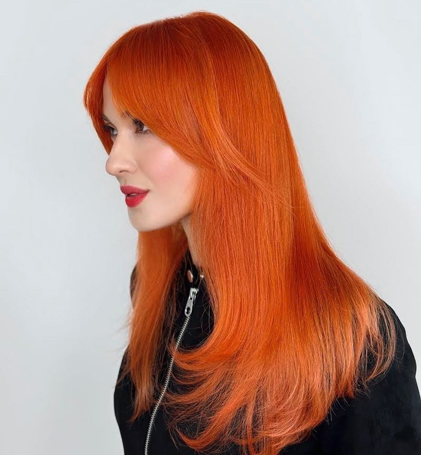 Collarbone Bright Orange-Red Collarbone Bright Orange-Red — Aesthetic Red Hair