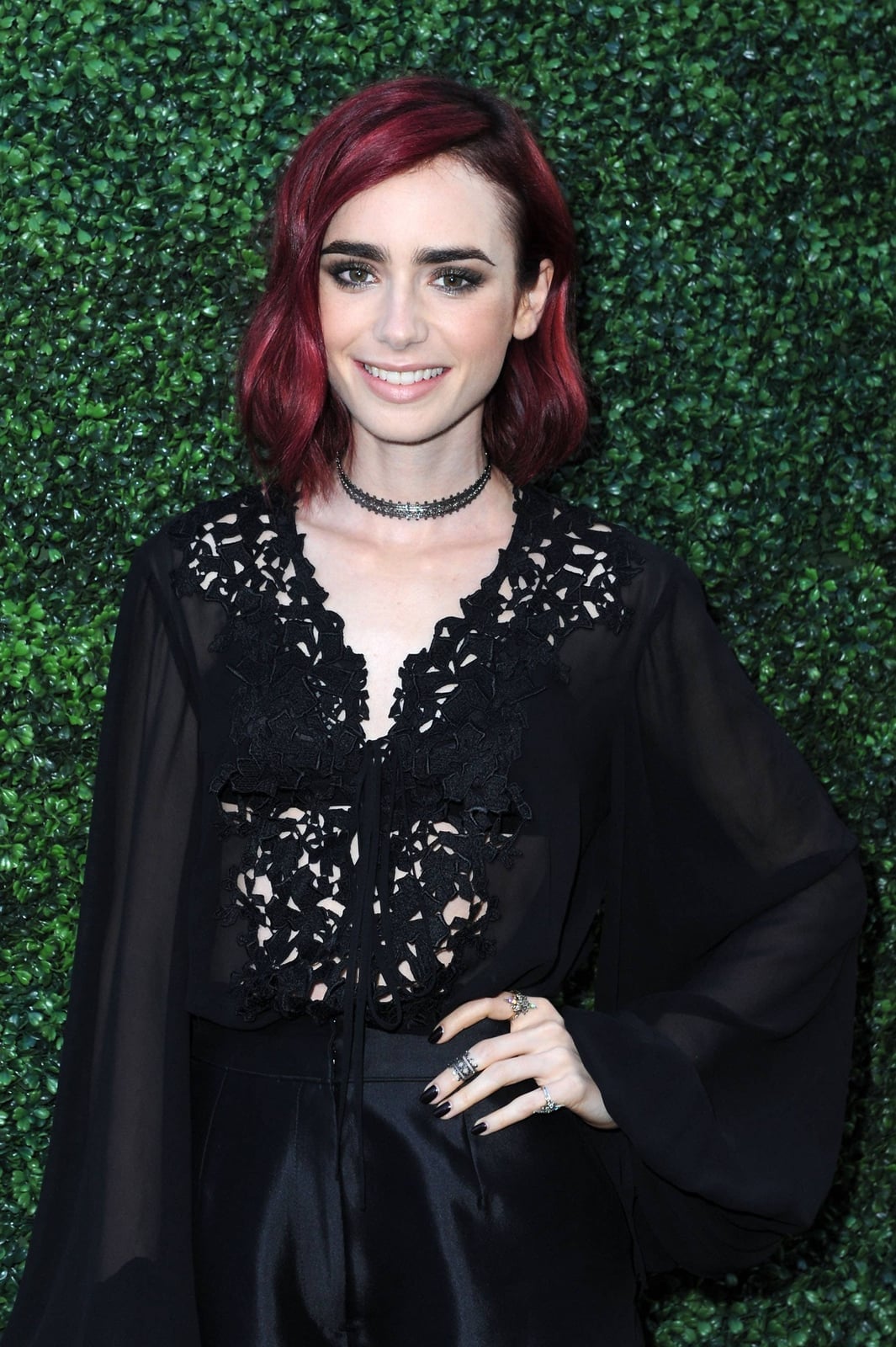 Chin Length Burgundy Red Bob Chin Length Burgundy Red Bob — Aesthetic Red Hair