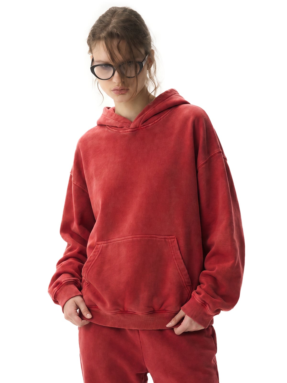 Aesthetic Red Hoodie Outfit