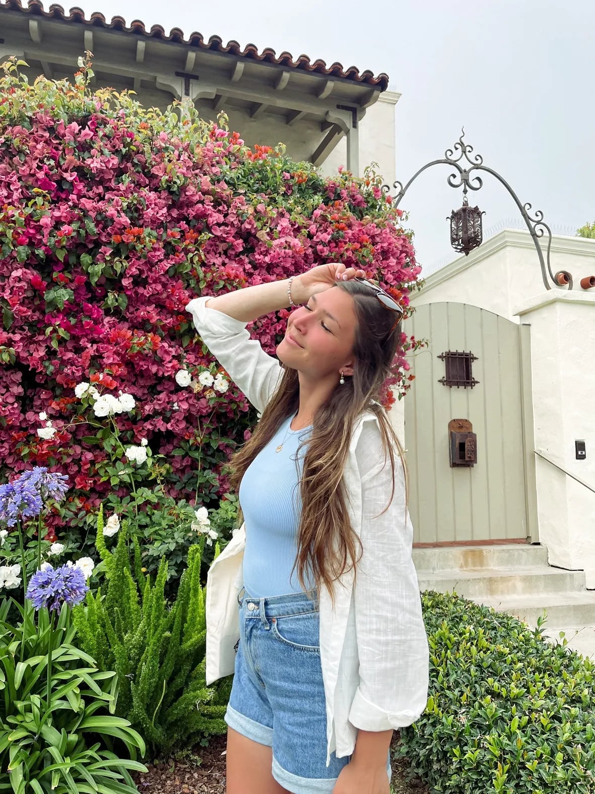 Ribbed Tank Top with Denim Shorts and Linen Shirt Ribbed Tank Top with Denim Shorts and Linen Shirt — Aesthetic Style Inspo