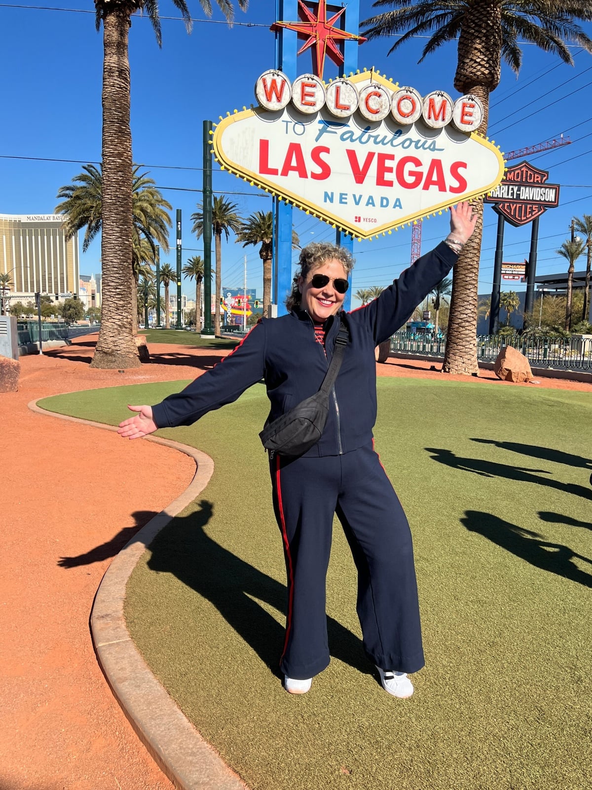 Navy Tracksuit with Red and White Stripes Navy Tracksuit with Red and White Stripes — Aesthetic Vegas Outfits
