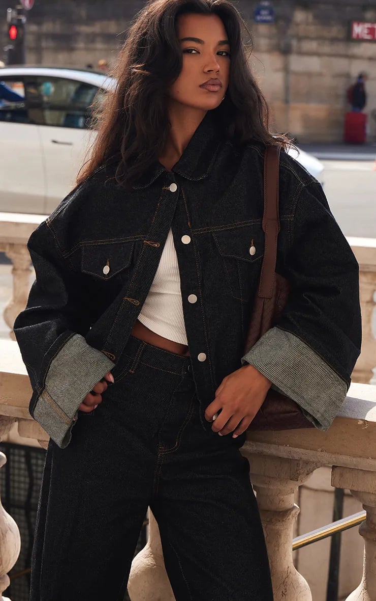 Denim Jacket with Ribbed Tank and Wide-Leg Jeans Denim Jacket with Ribbed Tank and Wide-Leg Jeans — Aesthetic Vegas Outfits