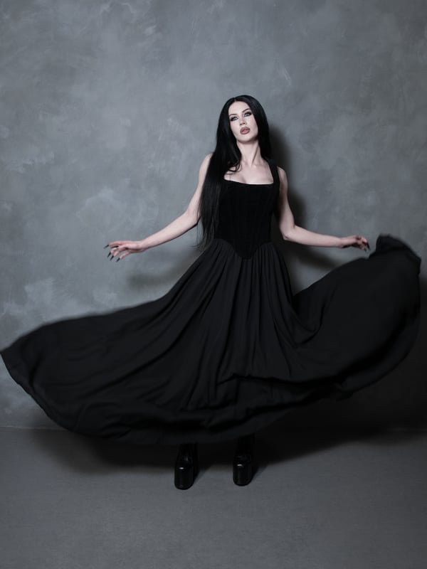Flowing Chiffon Maxi Skirt Flowing Chiffon Maxi Skirt — Alt Style Inspiration