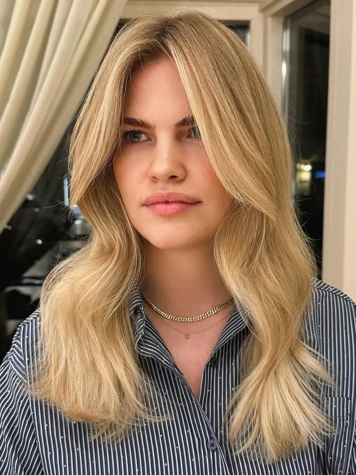 Shoulder Length Butter Blonde Highlights Shoulder Length Butter Blonde Highlights — Blonde Highlights Hair Inspiration