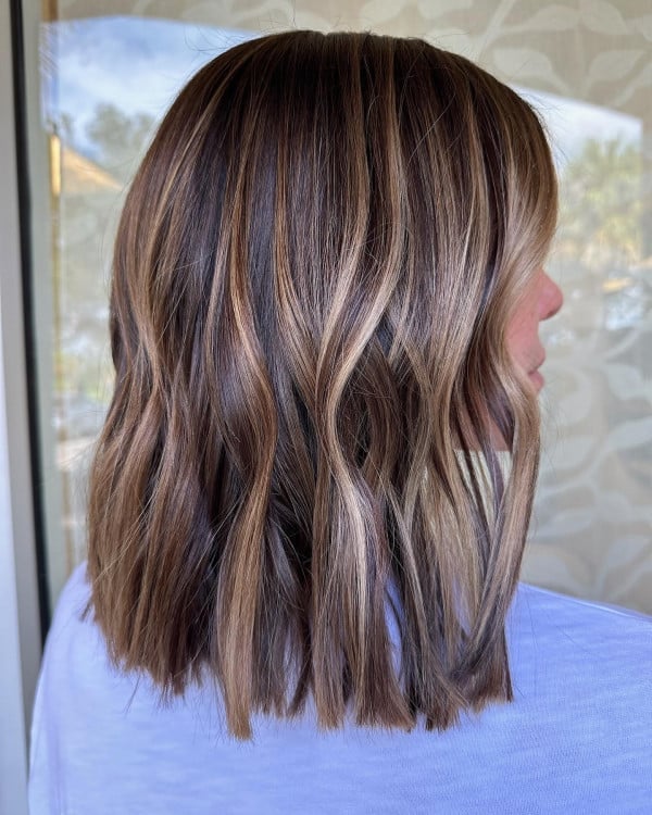 Textured Lob With Ash Blonde Highlights Textured Lob With Ash Blonde Highlights — Blonde Highlights Hair Inspiration
