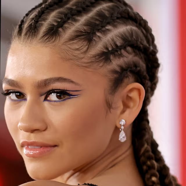 Two French Braids With Stitch Details Two French Braids With Stitch Details — Braids Easy Ideas