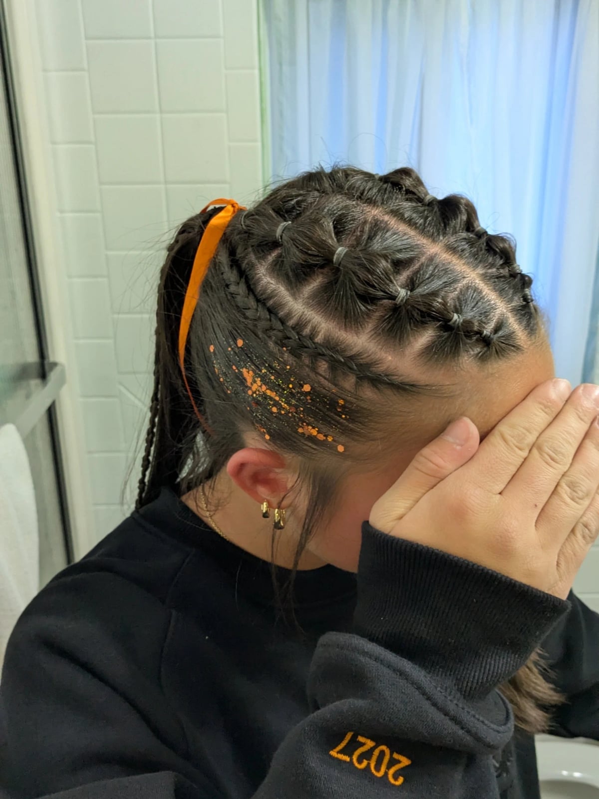 Shoulder-Length Black Cornrows and Braids, Thick Shoulder-Length Black Cornrows and Braids, Thick — Braids to the Back Ideas
