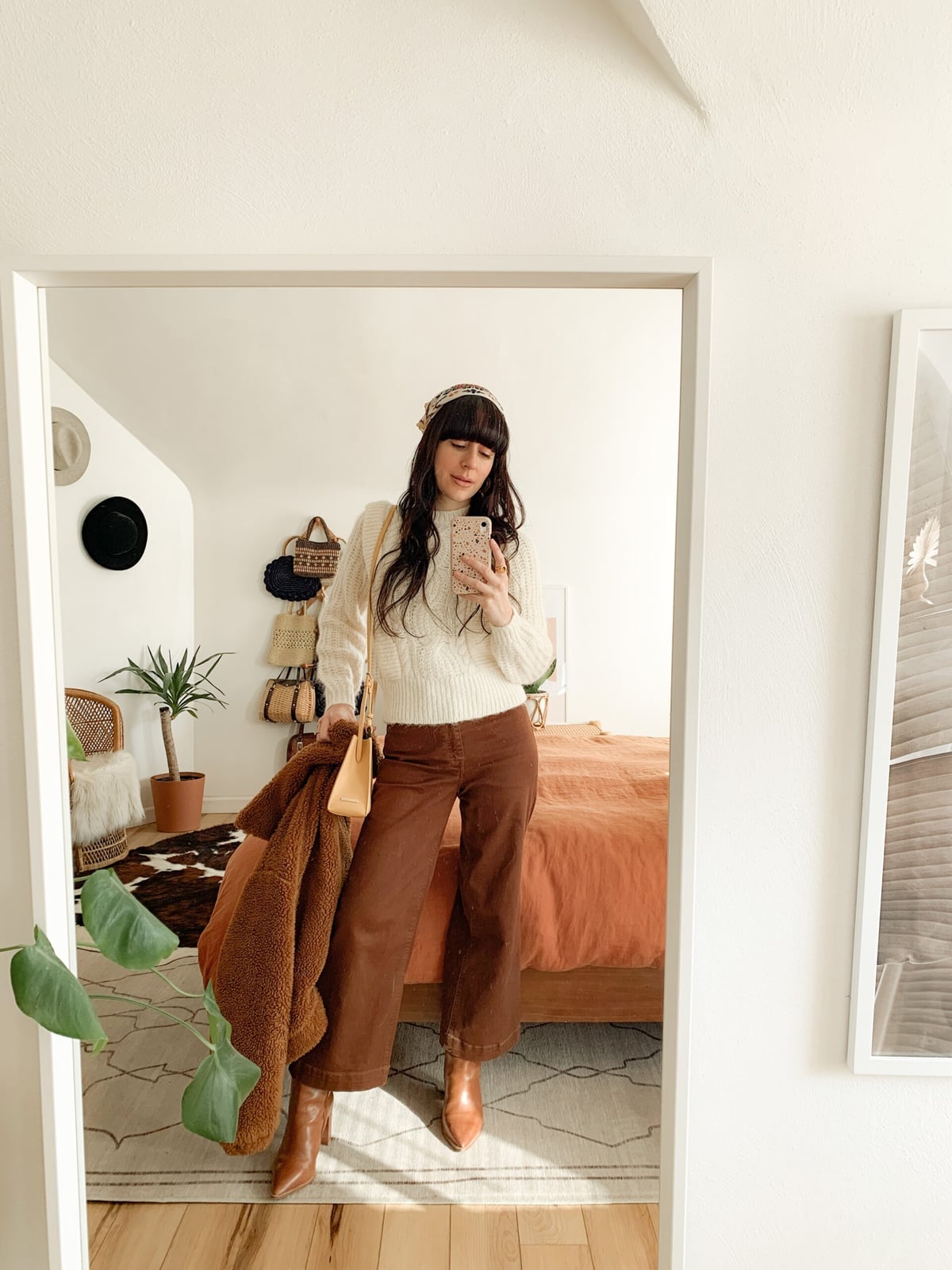 Cable Knit Sweater with Corduroy Pants — Chic Style Inspo