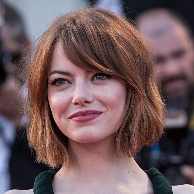 Auburn Bob With Side-Swept Bangs Auburn Bob With Side-Swept Bangs — Classy A-Line Bob