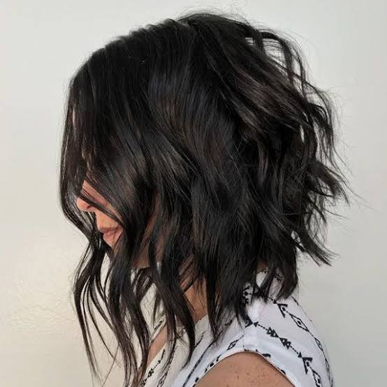 Dark Brown Collarbone Bob Dark Brown Collarbone Bob — Classy A-Line Bob